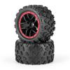 HAIBOXING RC Car Spare Parts Truck Wheels Complete(Front/Rear) 2pcs, TPR Materialized Off-Road Knobby Tires Apply to 18859A & 2021 New Version 18858 &18859 M1820T view 1