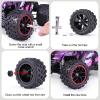 HAIBOXING RC Car Spare Parts Truck Wheels Complete(Front/Rear) 2pcs, TPR Materialized Off-Road Knobby Tires Apply to 18859A & 2021 New Version 18858 &18859 M1820T view 4