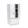 Miniature Dollhouse Fridge 1:12 Furniture Decoration Accessories Mini Refrigerator Kitchen Living Room Scene Model OrnamentsB-Silver view 1