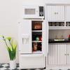 Miniature Dollhouse Fridge 1:12 Furniture Decoration Accessories Mini Refrigerator Kitchen Living Room Scene Model OrnamentsB-Silver view 2