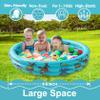 Dinosaur Inflatable Baby Pool - Small Toddler Blow Up 3 Rings Round Pad Pool, Outdoor/Indoor Play Center with Ball Pit & Toys - 48'x12' view 3