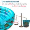 Dinosaur Inflatable Baby Pool - Small Toddler Blow Up 3 Rings Round Pad Pool, Outdoor/Indoor Play Center with Ball Pit & Toys - 48'x12' view 4