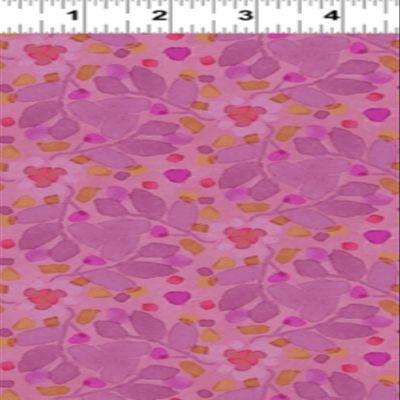Clothworks Painted Patchwork Y3377 44 Light Eggplant Kaleidoscope