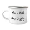 Brilliant Juggling Gifts, When in Doubt, Choose Juggling., Fun Holiday 12oz Camper Mug From Friends view 1