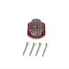 CEN Racing CKD0350 KAOS CNC Metal Differential Cover (Red Anodized) 1pc Q / MT / DL Series view 2