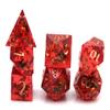 HS Dice Christmas Sharp Edge Dice Christmas Dice DND Dice Set Polyhedral Dice Set for Dungeon and Dragons MTG RPG D&D D20 D12 D10 D8 D6 D47pieces view 2