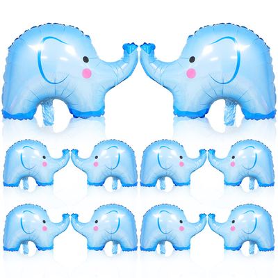 10Pcs Animal Balloon Elephant Aluminum Foil Balloon Party Balloon for Baby Shower Birthday Party Supplies Decoration