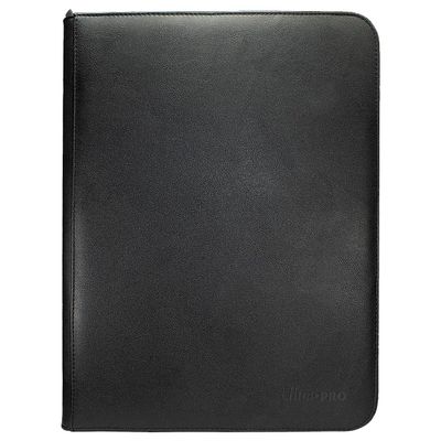 Ultra PRO - Vivid 9-Pocket Zippered PRO-Binder: (Black) - Protect Up to 360 Collectible Trading Cards, Sports Cards or Valuable Gaming Cards, Ultimate card Protection