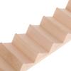 Miniature Stairs 1:12 Scale Dollhouse Furniture Wooden Handrail DIY Unpainted Staircase Dollhouse Accessories Pre-Assembled Steps Model (No-Handrail) view 3