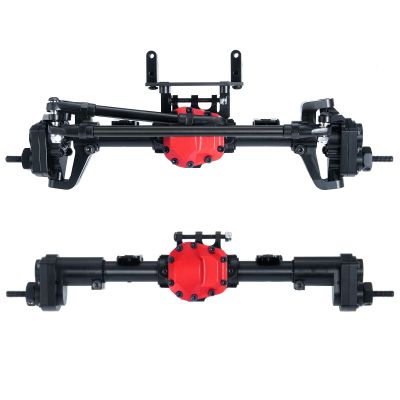 RC-Hub CNC Metal Front & Rear Axle Set for 1/10 Axial SCX10 II 90046 90047 RC Crawler Truck Car (Front and Rear)