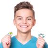 Hicarer 8 Pieces Fidget Toys Set Includes 4 Flippy Roller Chain and 4 Six Roller Bike Chain Toys Gifts for Adults in Learning Help(Purple, Pink, Yellow, Light Blue) view 3