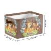 Deven Cute Woodland Animals Personalized Large Storage Baskets for Organizing Shelves with Handle,Closet Decorative Storage Bins for Toy, Bathroom,Nursery,Home 2 Pack view 3