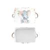 Deven Chic Pink Flower Elephant Personalized Large Storage Baskets for Organizing Shelves with Handle,Closet Decorative Storage Bins for Toy, Bathroom,Nursery,Home 1 Pack view 4