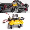 RCHUBAM RC-Hub Simulate FST V8 Engine Fans Radiator Kit Motor Cooling with Heatsink Cover for 1/10 TRX TRX4 RC Crawler Car(Yellow) view 1