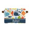 Deven Ocean Sea Animals Nautical Personalized Large Storage Baskets for Organizing Shelves with Handle,Closet Decorative Storage Bins for Toy, Bathroom,Nursery,Home 2 Pack view 1