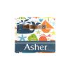 Deven Ocean Sea Animals Nautical Personalized Large Storage Baskets for Organizing Shelves with Handle,Closet Decorative Storage Bins for Toy, Bathroom,Nursery,Home 2 Pack view 2