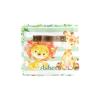 Green Leaves Lion and Deer Personalized Large Storage Baskets for Organizing Shelves with Handle,Closet Decorative Storage Bins for Toy, Bathroom,Nursery,Home 4 Pack view 2