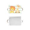 Green Leaves Lion and Deer Personalized Large Storage Baskets for Organizing Shelves with Handle,Closet Decorative Storage Bins for Toy, Bathroom,Nursery,Home 4 Pack view 4