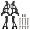 ShareGoo Aluminum Alloy Front Upper & Front Lower Swing Arm Front A Arm Compatible with Arrma 1/7 Limitless Infraction 6S RC Car (Black) view 2