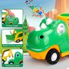 TOY Life Toddler Car Toy for 1+ Year Old, Dinosaur Transport Carrier Truck with 4 Pull Back Dinosaur Cars Dino Figures, Dinosaur Toys for Kids 1 2 3 4 5+, Christmas Birthday Gift for 18M+ Boys Girls view 2