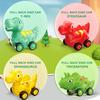 TOY Life Toddler Car Toy for 1+ Year Old, Dinosaur Transport Carrier Truck with 4 Pull Back Dinosaur Cars Dino Figures, Dinosaur Toys for Kids 1 2 3 4 5+, Christmas Birthday Gift for 18M+ Boys Girls view 4