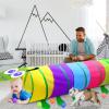 Kids Play Tunnel for Toddlers 1-3, 6 Foot Baby with 2 Mesh Sides Pop Up Crawling Toys 1 3 4 Year Old Girl Boy Birthday Gift, Indoor Outdoor Toddler Children or Dog view 2