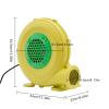 450W Air Blower Air Blower Powerful Bounce House Blower Green Commercial Blower for Bounce House, Jumper, Bouncy Castle and Slides, Inflatable Cash Cube Money Machine (450W 0.6HP) view 2