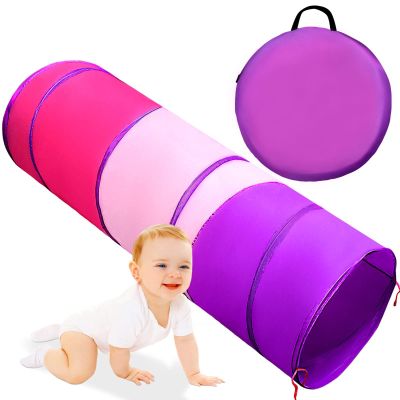Kids Play Tunnel for Toddlers 1-3, Baby Crawling Toys for 1 2 3 4 Year Old Girl Boy Birthday Gift, 6 Foot Pop Up Tunnel, Indoor Outdoor Toddler Toys for Infant Children or Dog