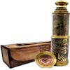 Brass Telescope 26 inches Replica of Coronation of Elizabeth II Telescope, Collapsible Decorative Telescope with High Resolution Optics DF Lens. Spyglass Comes with Handmade Leather Case view 1