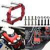 ShareGoo Metal Steering Servo Mount Set Compatible with Arrma 1/8 Kraton 6S Outcast Senton Talion Typhon BLX RC Car Upgrade Parts (Red) view 2