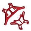 ShareGoo Aluminum Front & Rear Shock Tower Shock Mounts Compatible with Arrma 1/8 Kraton 6S Outcast Senton Talion Notorious 6S BLX RC Car Upgrade Parts (Red) view 2