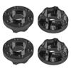 Vgoohobby Metal RC 12mm Wheel Hex Hub Extension Combiner Compatible with 1.9/2.2inch Wheel Rim Axial SCX10 Traxxas TRX4 D90 1/10 RC Crawler (9mm, Black) view 1