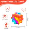 RadBizz Push Pop Bubble Fidget Sensory Toy Ball - for Autism, Stress, Anxiety - Kids and Adults (Multicolor Ball) view 2