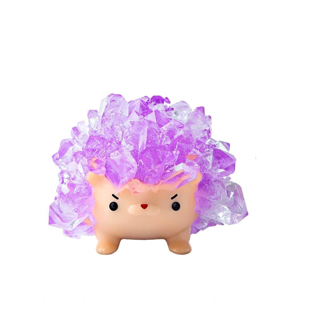 icotoibabie Crystal Growing Toys for Kids - Vibrant Colorful Crystal Hedgehog to Grow,Science Experiments Learning and Education for Kids STEM Gifts for Boys & Girls 8 Years + (Dream Pink)