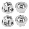 Vgoohobby Metal RC 12mm Wheel Hex Hub Extension Combiner Compatible with 1.9/2.2inch Wheel Rim Axial SCX10 Traxxas TRX4 D90 1/10 RC Crawler (12mm, Silver) view 1