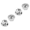 Vgoohobby Metal RC 12mm Wheel Hex Hub Extension Combiner Compatible with 1.9/2.2inch Wheel Rim Axial SCX10 Traxxas TRX4 D90 1/10 RC Crawler (12mm, Silver) view 3