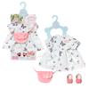 Baby Annabell Deluxe Butterfly Dress - to Fit 43cm Baby Annabell Dolls - Deluxe Set Includes Beautiful Dress, Bag, Sandals and Clothes Hanger - Suitable for Children Aged 3+ Years - 706701 Multicolor view 1