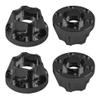 Vgoohobby Metal RC 12mm Wheel Hex Hub Extension Combiner Compatible with 1.9/2.2inch Wheel Rim Axial SCX10 Traxxas TRX4 D90 1/10 RC Crawler (12mm, Black) view 1