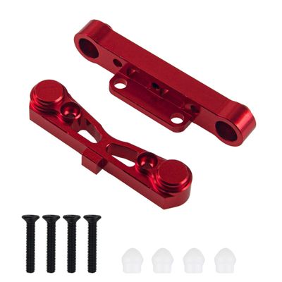 ShareGoo Rear Lower Suspension Mount Fixing Arm Compatible with Arrma Kraton Typhon Senton Talion 1/8 RC Car Upgrade Parts (Red)