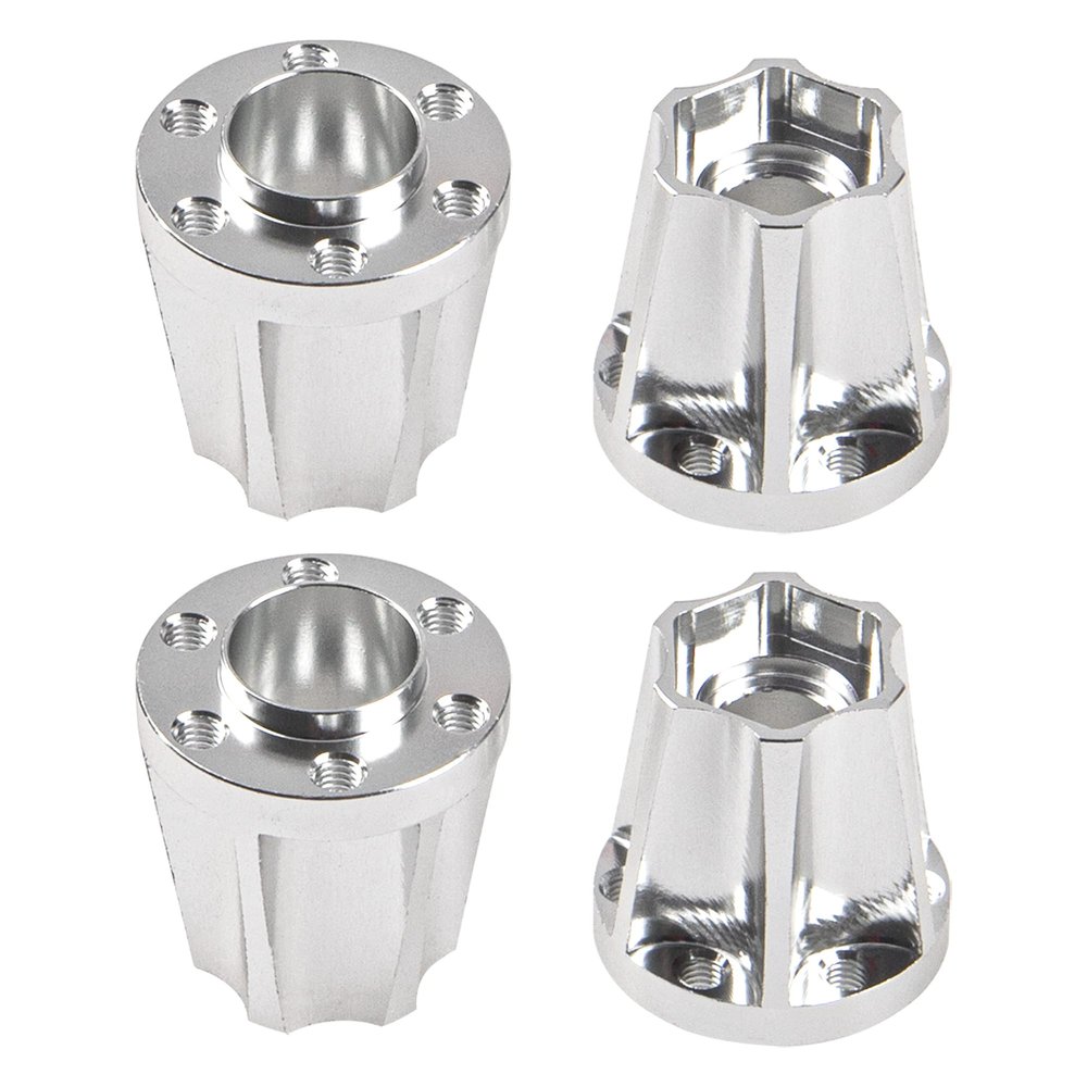 Vgoohobby Metal RC 12mm Wheel Hex Hub Extension Combiner Compatible with 1.9/2.2inch Wheel Rim Axial SCX10 Traxxas TRX4 D90 1/10 RC Crawler (22mm, Silver)