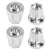 Vgoohobby Metal RC 12mm Wheel Hex Hub Extension Combiner Compatible with 1.9/2.2inch Wheel Rim Axial SCX10 Traxxas TRX4 D90 1/10 RC Crawler (22mm, Silver) view 1