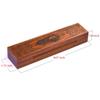 Poludie Wooden DND Dice Box, Dice Holder Case with Felt Lined Magnetic Lid for D&D Tabletop Game - Acacia (Hela-Black) view 2