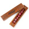 Poludie Wooden DND Dice Box, Dice Holder Case with Felt Lined Magnetic Lid for D&D Tabletop Game - Acacia (Hela-Black) view 3