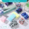 12 Pieces Mini Cube Blocks Desk Toy Magic Sensory Tool Blocks Puzzle Flip Cube for Teens Adults Birthday Favors view 4
