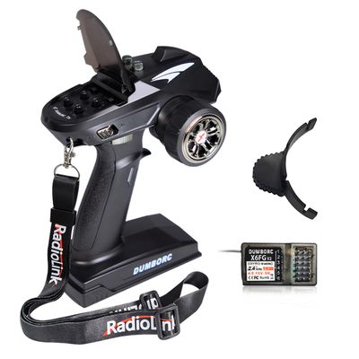 ATA HOBBY DUMBORC X6 2.4GHz 6CH RC Radio Transmitter and Receiver X6FG(Built-in Gyro) with Fail-Safe & Low Voltage Alarm Function for Rc Vehicle Car Boat Tank Model Parts Remote Controller