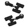 Vgoohobby Upper & Lower Swing Arm Wheel Hex Adapter Steering Block Swing Arm Mount Steering Cup w/Bearing Set Compatible with WPL D12 1/10 RC Car Upgrade Part (Black) view 3