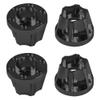 Vgoohobby Metal RC 12mm Wheel Hex Hub Extension Combiner Compatible with 1.9/2.2inch Wheel Rim Axial SCX10 Traxxas TRX4 D90 1/10 RC Crawler (15mm, Black) view 1
