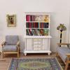 1:12 Scale Miniature Cupboard Bookshelf Classic Wooden Mini Storage Hutch Kitchen Dollhouse Bookshelf Wood Cabinet 1:12 Furniture Display Showcase Decoration Sideboard Accessories (White) view 2