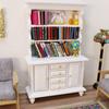 1:12 Scale Miniature Cupboard Bookshelf Classic Wooden Mini Storage Hutch Kitchen Dollhouse Bookshelf Wood Cabinet 1:12 Furniture Display Showcase Decoration Sideboard Accessories (White) view 4