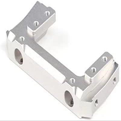 Aluminum Servo Relocation Bumper Mount - 1PC for Axial SCX10 II 90046 90047 Silver Upgade Part Combat Style